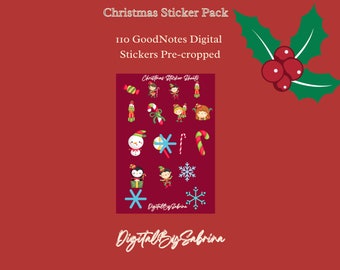 Christmas Planner stickers, Digital Christmas Planner stickers, GoodNotes stickers, digital sticker sheets Christmas, Digital Xmas stickers