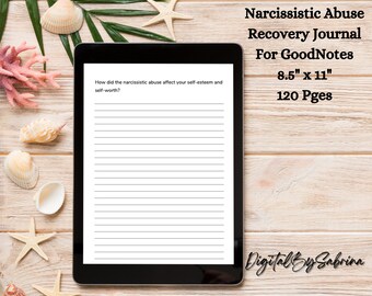 Narcissistic Abuse Recovery Worksheets | Instant Download | Gaslighting | PTSD GoodNotes Journal | Trauma Recovery | Abuse Recovery Prompt