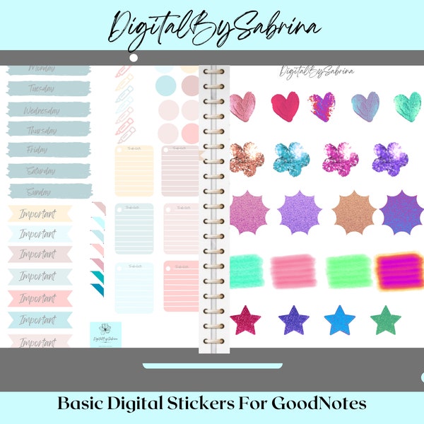 Noteshelf Stickers - Etsy
