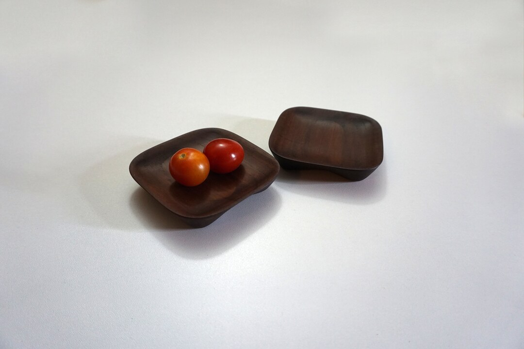 Salvaged Rosewood Mini Wood Dishes Set of 2 Etsy