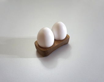 Salvaged White Oak Wood Egg Holder