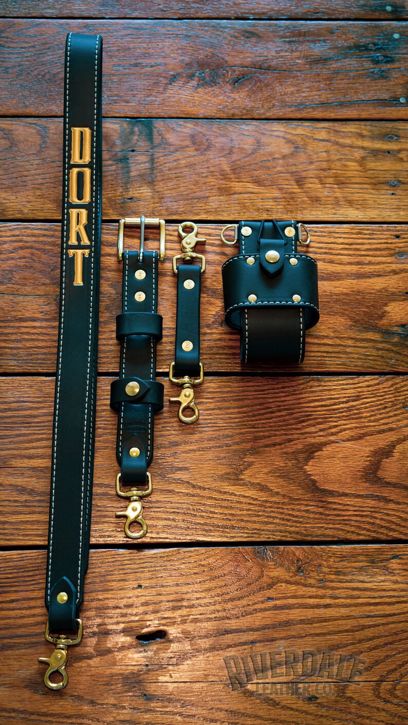 Custom Leather Firefighter Radio Strap & Holster Etsy