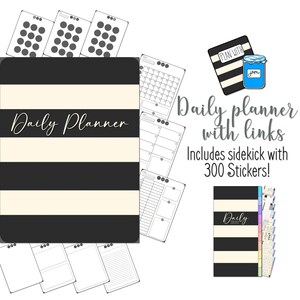 Daily Planner Undated with Sticker Sidekick