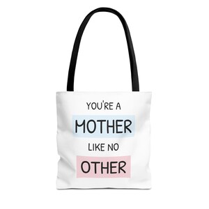 Mutter wie keine andere Einkaufstasche - Mutteranerkennungsgeschenk, Muttertagsgeschenk, Segeltuchtasche, Schultertasche, Einkaufstasche, wiederverwendbarer Lebensmittelgeschäft