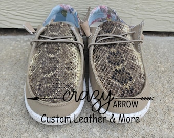 Custom Rattlesnake Womens Shoes Size 10 Ready to ship