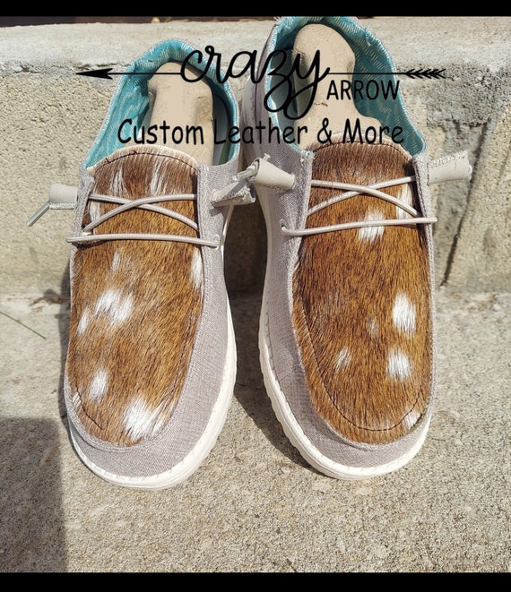 Genuine Axis Deer Hide Custom Womens Shoes - Etsy