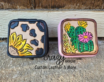 Tooled Leather Jewelry Box