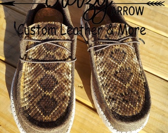 REAL Rattlesnake Custom Shoes Mens