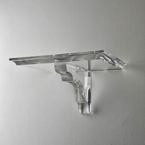 Acrylic  wall shelf, Shelf Bracket,  display shelf, floating shelf, wall art, modern bookshelf, nursery shelves, handmade furniture