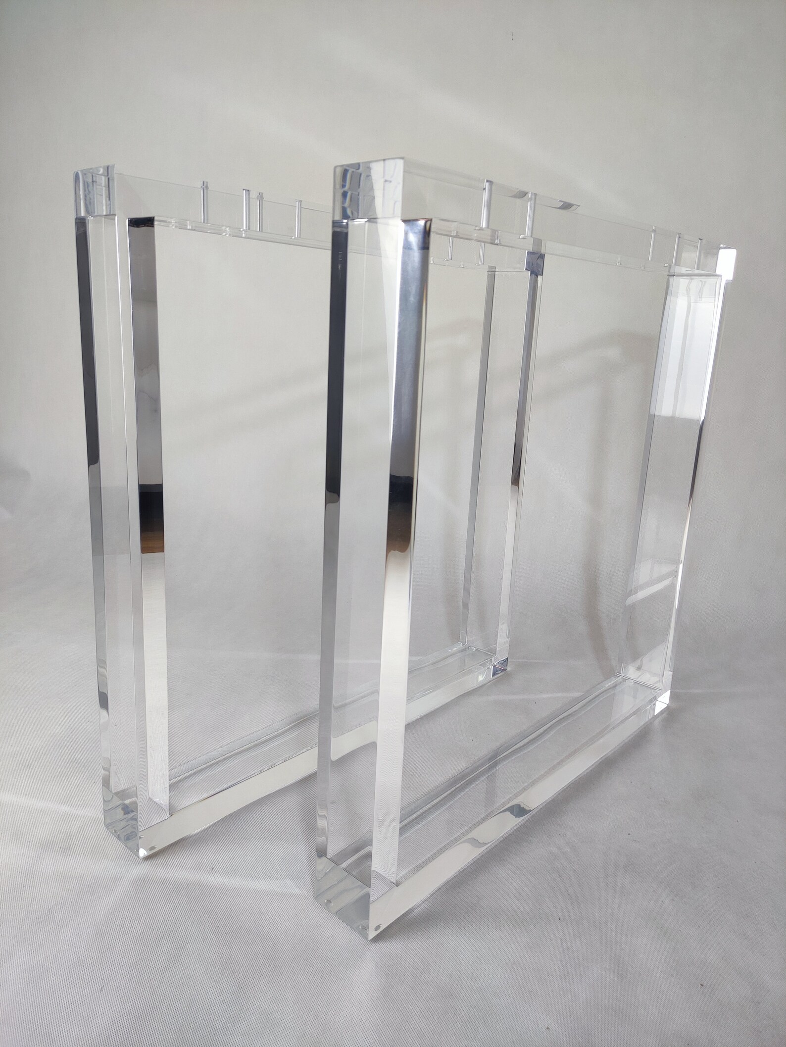 Acrylic Table Legs, Base Height 28 Width 20 and 28, Set2 Etsy