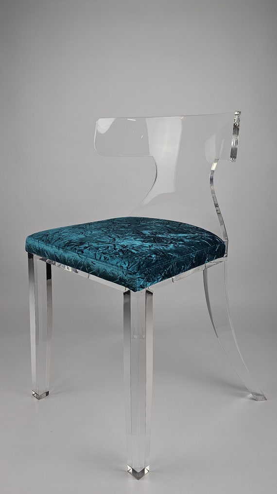 Acrylic Dining Chair Clear Lucite Chair Etsy