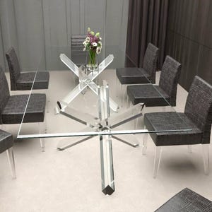 Large Dining Table Legs, Table Pedestal Legs, Dining Room Table Base for Glass, Office Table Legs, Conference Table Base