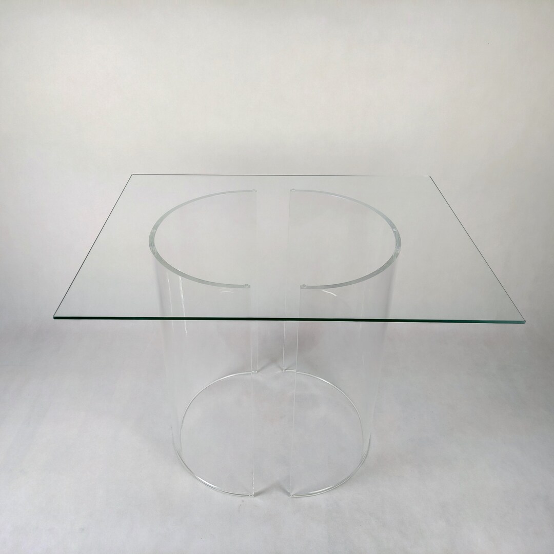 Acrylic Base for Glass Table, Model c Etsy
