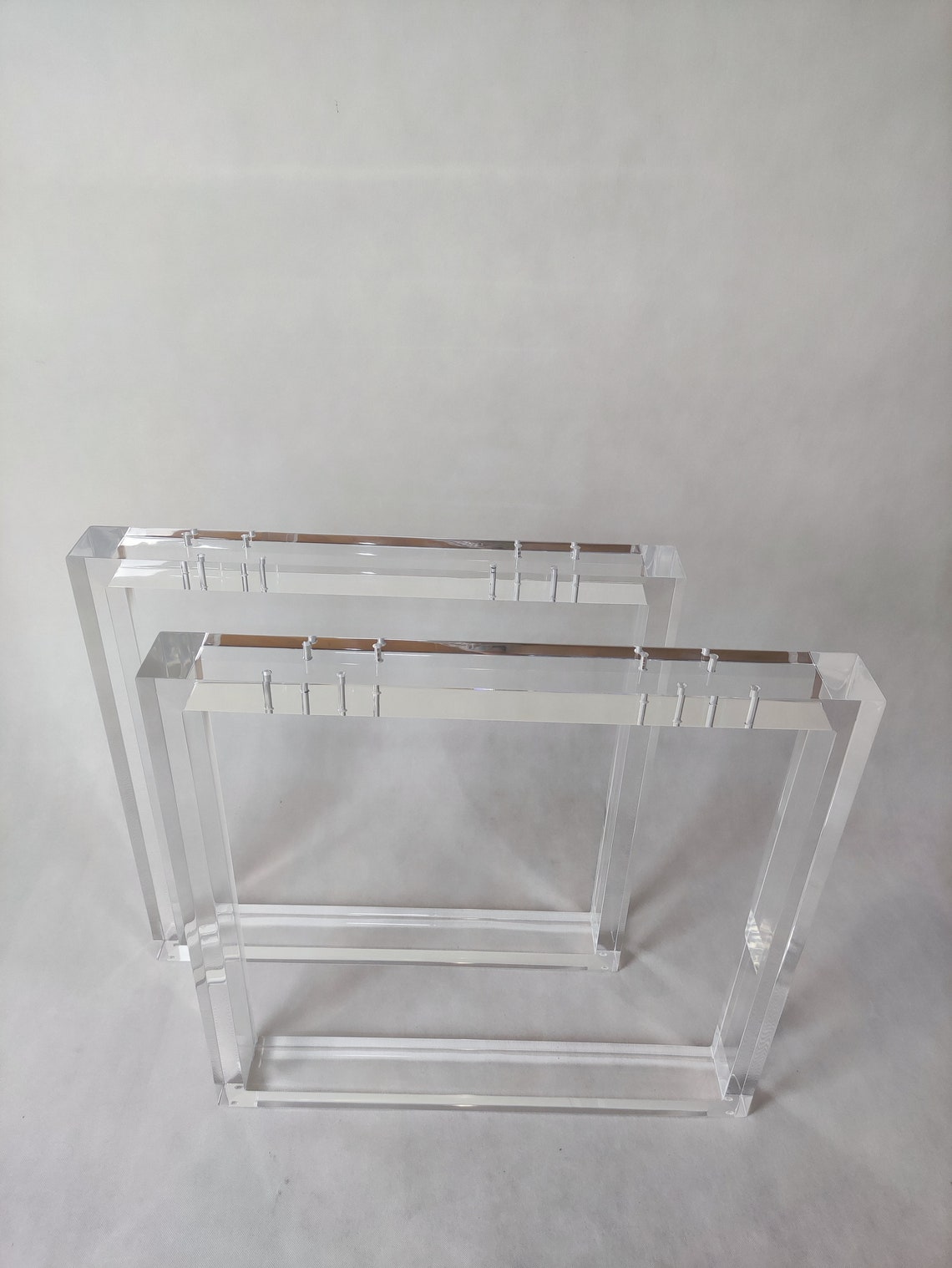 Acrylic Table Legs, Base Height 28 Width 20 and 28, Set2 Etsy