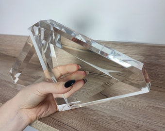 Acrylic Modern Bookends in Lucite. Unique  gift