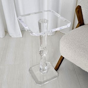 Lucite Beistelltisch: Moderner Acryl Nachttisch, Beistelltisch