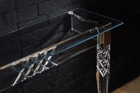 Lucite cheap entryway table