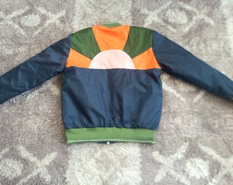 The Sun is Rising Vintage Inspired Glam 70s Bomber Jacket