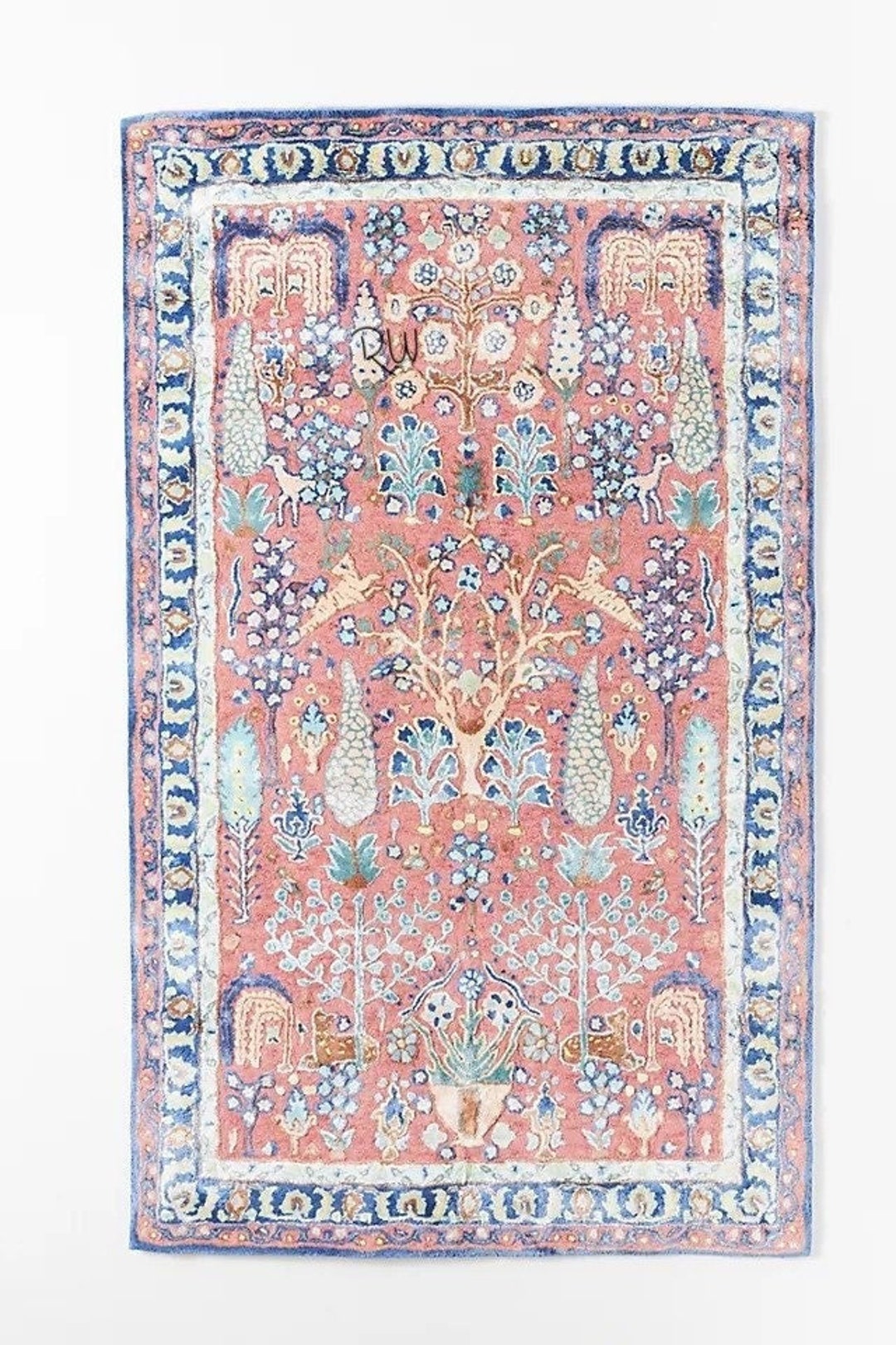 Tufted Jules Rug Wool Silk Area Rug for Hall Kitchen Living Room Bed