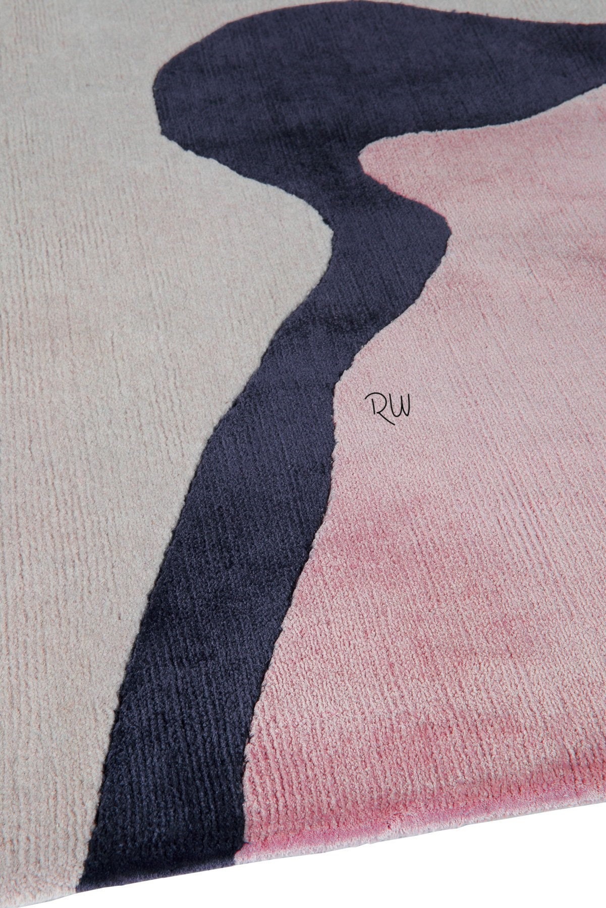 Framis Hand Tufted Wool Silk Area Rug for Hall Kitchen Living Etsy