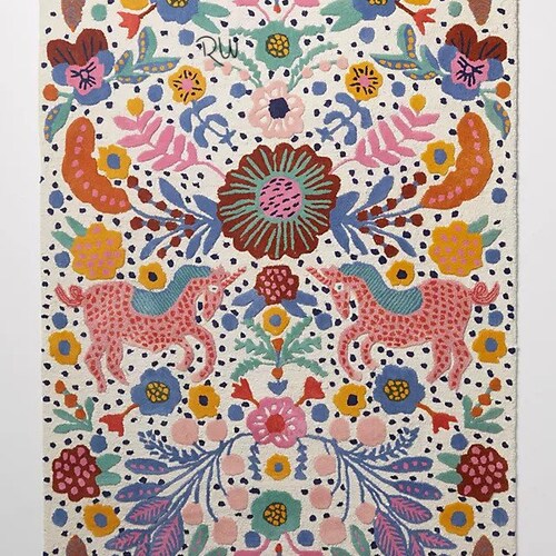 Tufted Jules Rug Wool Silk Area Rug for Hall Kitchen Living Etsy