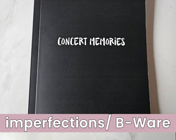 IMPERFECT concert diary VOLUME 3: Concert Memories | Concert planner for 70 shows | Concert memories | A5| Concert Journal