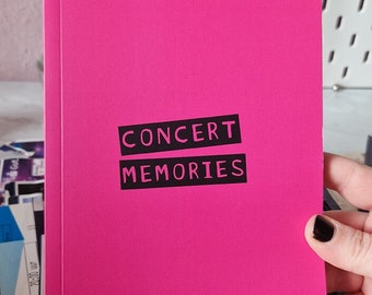 NEW pink concert diary for 70 shows VOLUME. 3: Concert Memories | Concert planner | Concert memories | A5 | Concert Journal