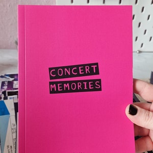 NEW pink concert diary for 70 shows VOLUME. 3: Concert Memories | Concert planner | Concert memories | A5 | Concert Journal