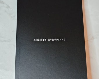 NEW concert diary for 70 shows VOLUME. 3: Concert Memories | Concert memories | A5 | Concert Journal | style typewriter