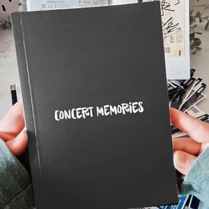 The original concert diary for 70 shows VOLUME 3: Concert Memories | sustainable |concert planner | Concert memories | A5| Concert Journal