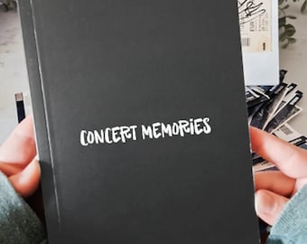 Het originele concertdagboek voor 70 toont VOLUME 3: Concert Memories | duurzaam |concertplanner | Concertherinneringen | A5| Concertjournaal