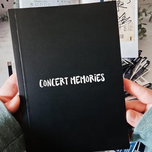 Het originele concertdagboek voor 70 shows DEEL 3: Concertherinneringen | duurzaam | concertplanner | concert herinneringen | A5| concert dagboek