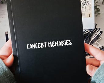 The original concert diary for 70 shows VOLUME 3: Concert Memories | sustainable | concert planner | concert memories | A5 | concert journal