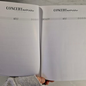 Diario dei concerti IMPERFETTI VOLUME 3: Ricordi di concerti Pianificatore di concerti per 70 spettacoli Ricordi di concerti A5 Diario dei concerti immagine 4