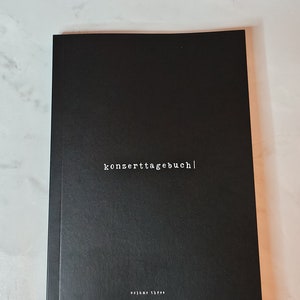NEU Konzerttagebuch für 70 Shows VOLUME. 3: Concert Memories Konzerterinnerungen A5 Konzertjournal Stil Schreibmaschine Bild 4