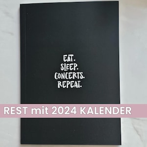 REST Konzerttagebuch VOLUME 1 | Mit Kalender für 2024 | Concert Journal | A5 | Concert Tracker | Konzertplaner | Konzertliebe | Tourleben