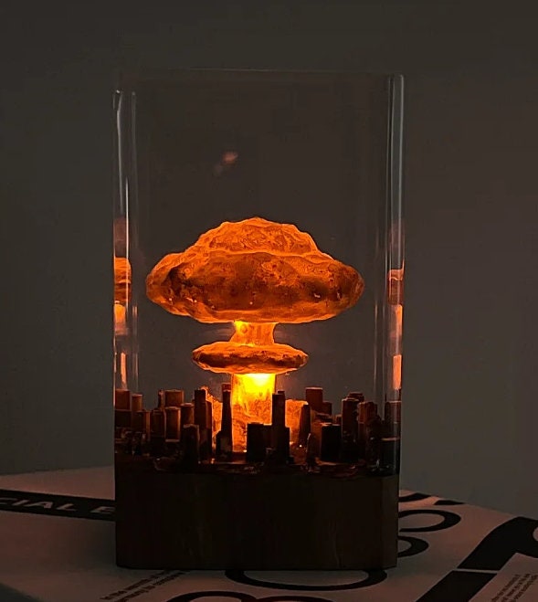 Explosion Atomic Bomb Resin Lamp, Atomic Bomb Custom Night Light