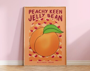 Grease Movie Kitchen Print | Peachy Keen Jelly Bean Quote Fan Art