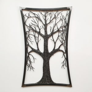 Metal tree 35x55cm HANDMADE // unique // tree of life // wall decoration
