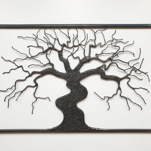 Metal tree 90x50cm HANDMADE // unique // tree of life // wall decoration