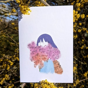 Cartão de felicitações para florista