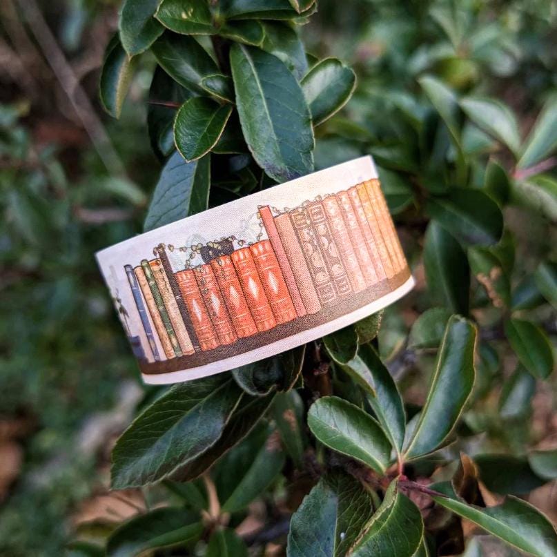 Books & Plants Sunset washi tape