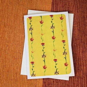 Cartão de flores de verão