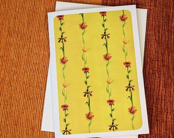 Bright Summer flowers card