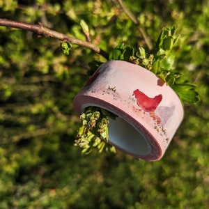 Red Chicken Washi Tape