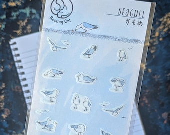 Cornwall Seagull washi paper stickers
