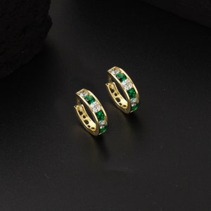 14k Gold Hoops Small Earrings forGirls Kids, Toddler Earrings, Birthday Gift, Huggie Earrings, Baby Earrings