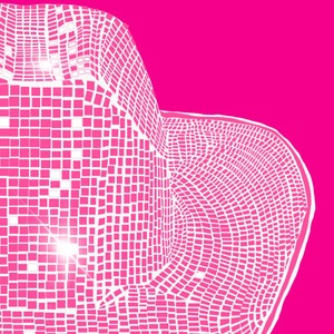 Printable Barbie Pink Disco Cowboy Hat Wall Art Cowgirl - Etsy