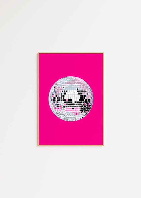 Pink disco balls Art Board Print for Sale by hgrasel