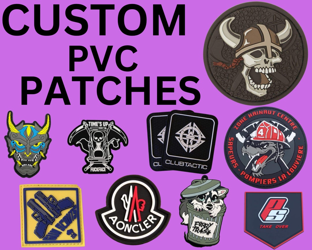 PVC Patch Customize Rubber Patches Customized PVC Patches Etsy